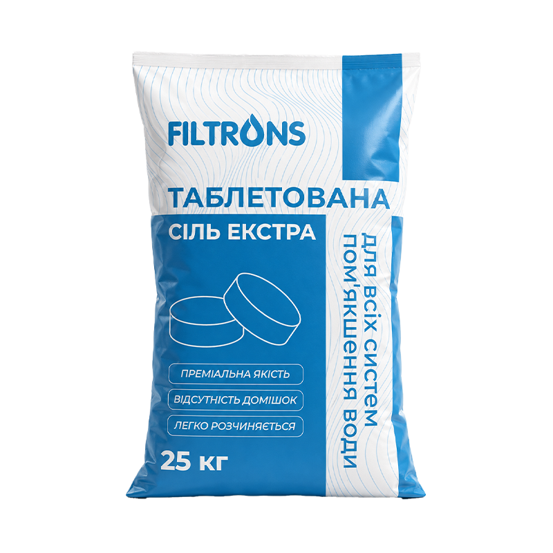 Сіль таблетована FILTRONS EXTRA (мішок 25 кг)